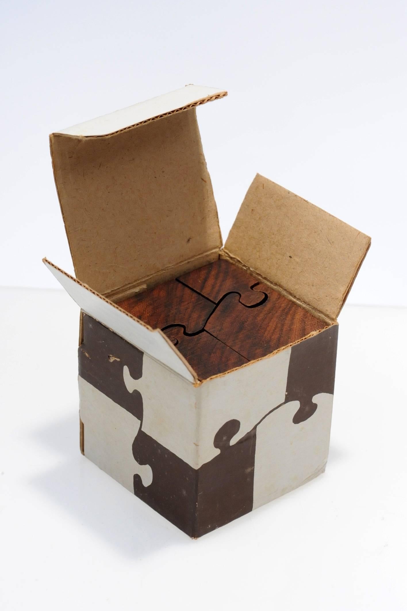 Danish Rosewood 3-D Puzzle Cube by Lis og Kjell Drewsen In Excellent Condition In Washington, DC