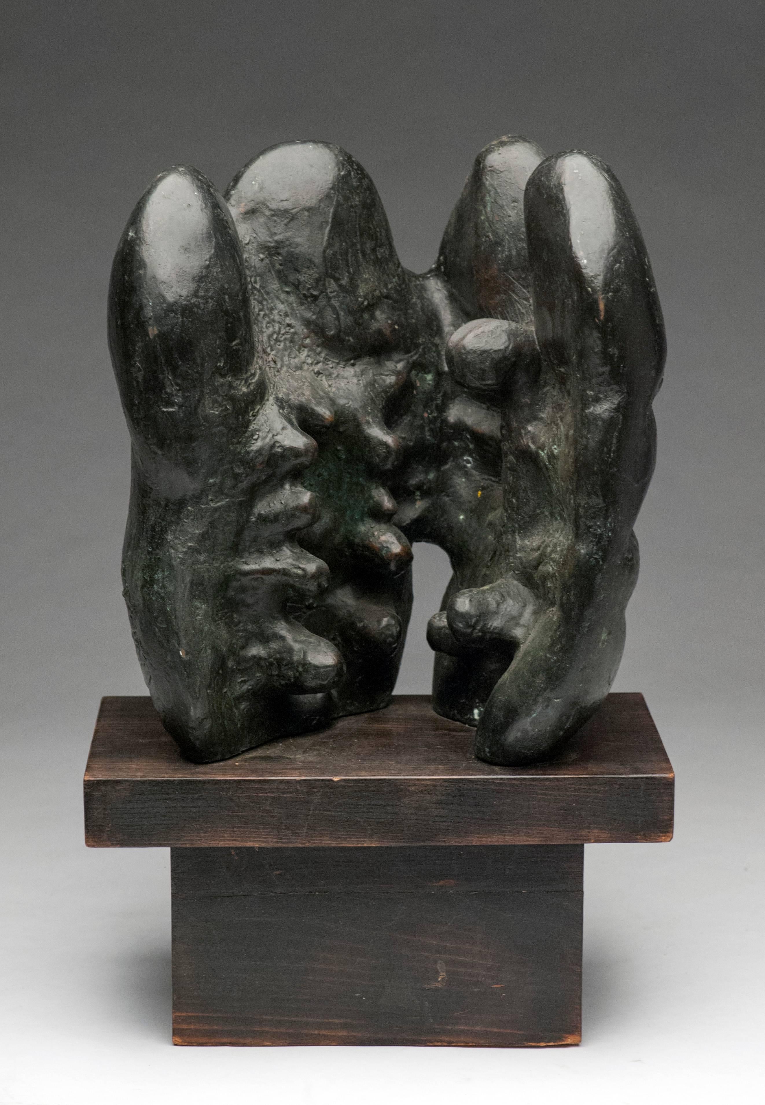 Mid-20th Century Latin American Raúl Valdivieso Bronze Organic Abstract Sculpture