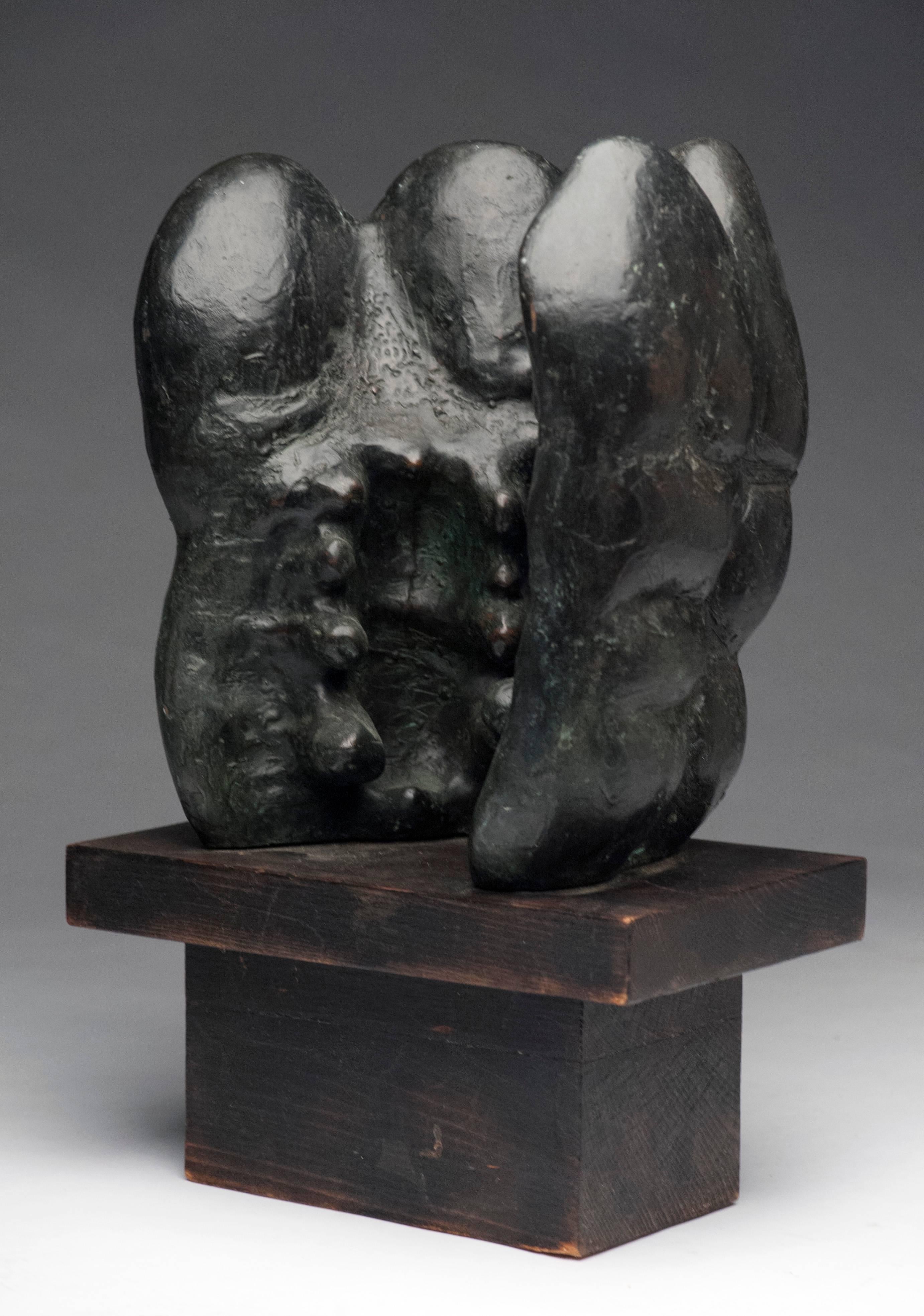 Chilean Latin American Raúl Valdivieso Bronze Organic Abstract Sculpture