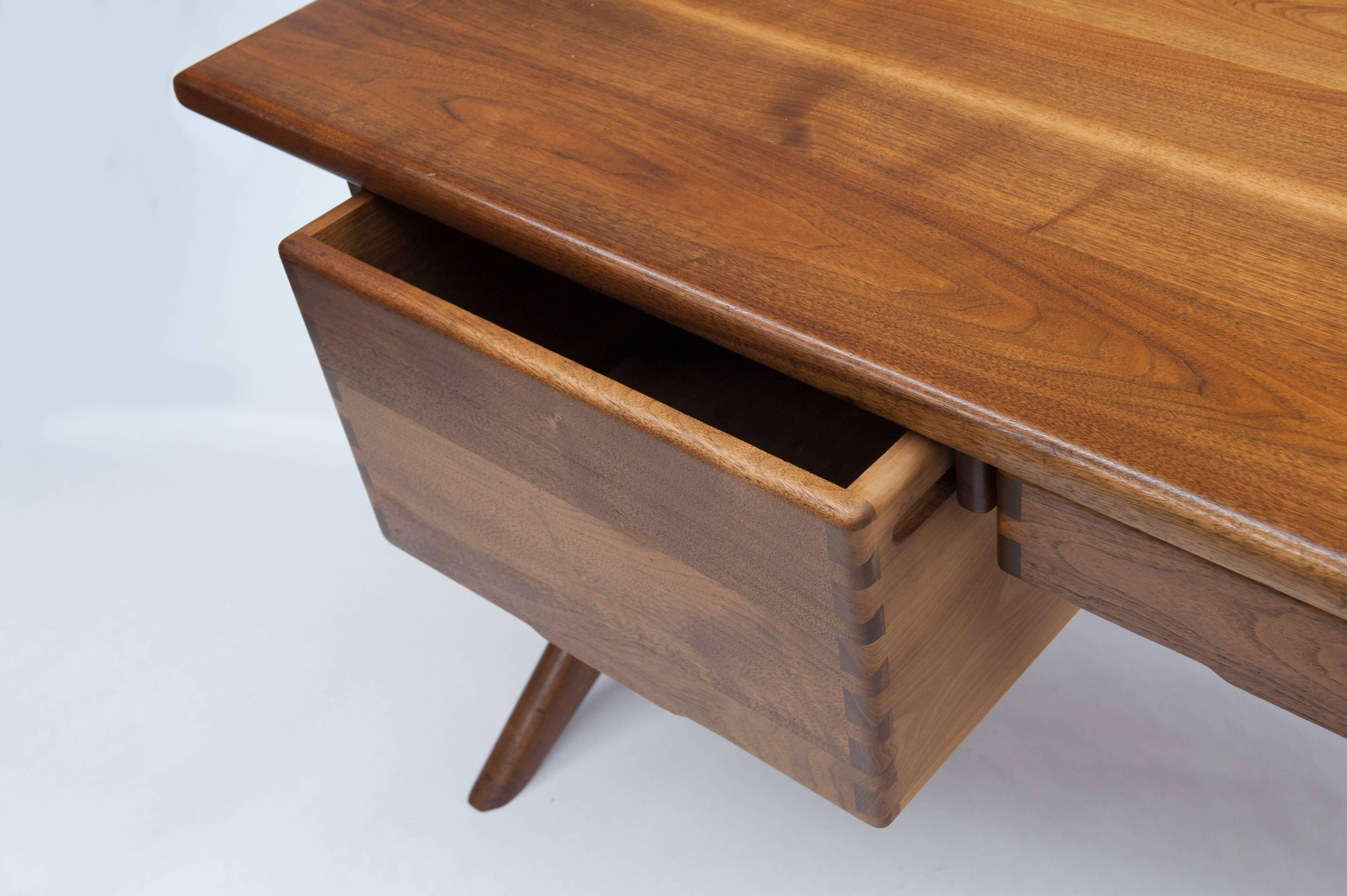 Wood Vintage Modern Studio Desk by Jim Sweeney for Espirit Offices