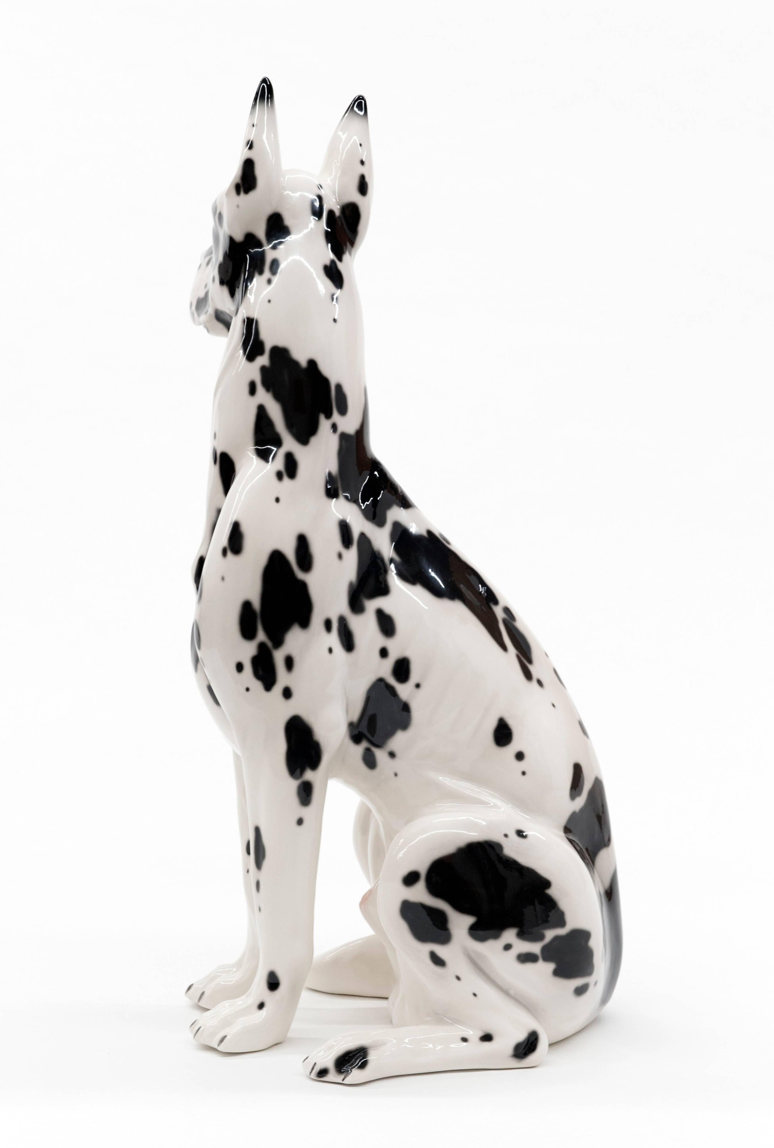 large porcelain dog statues