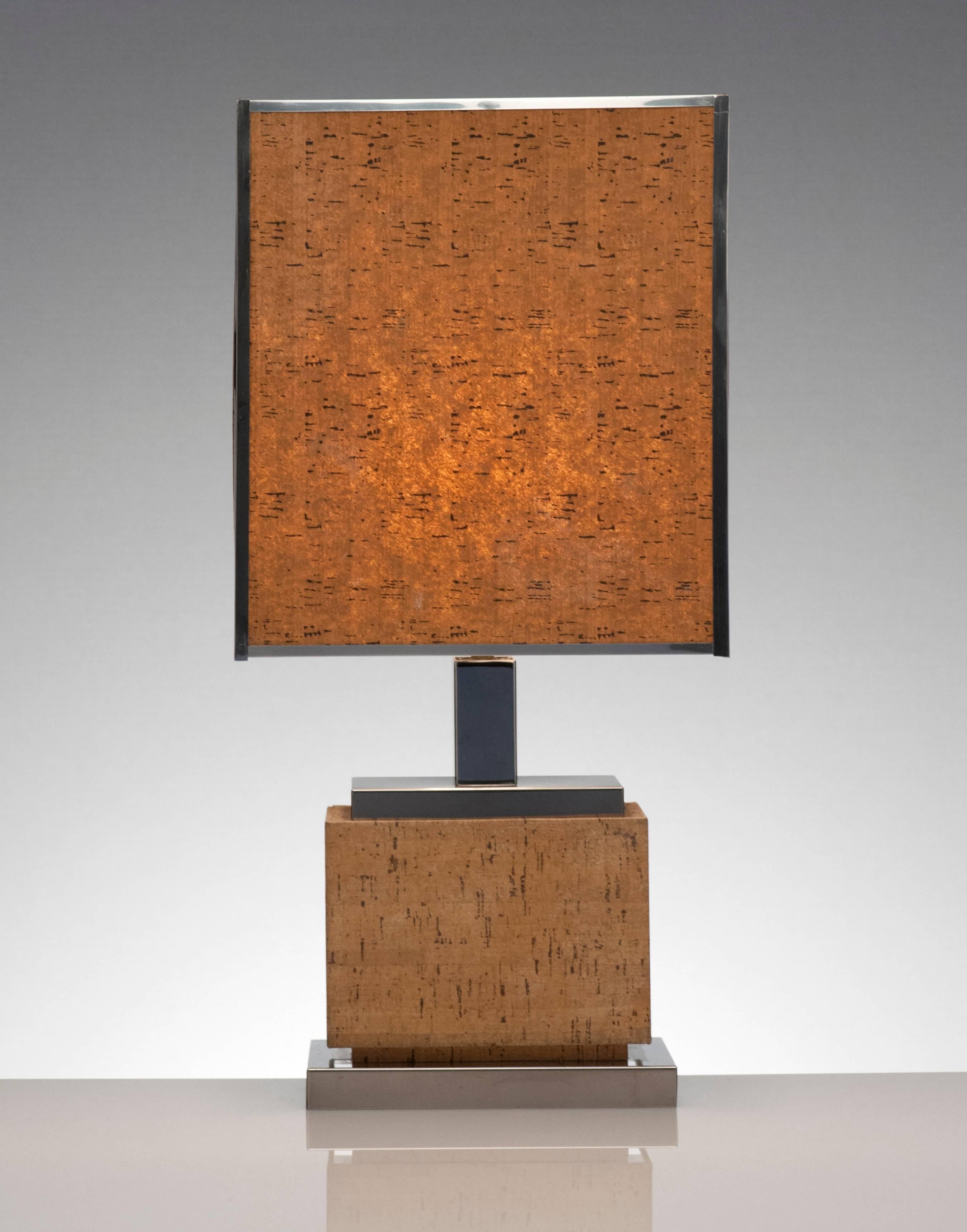 vintage cork lamp