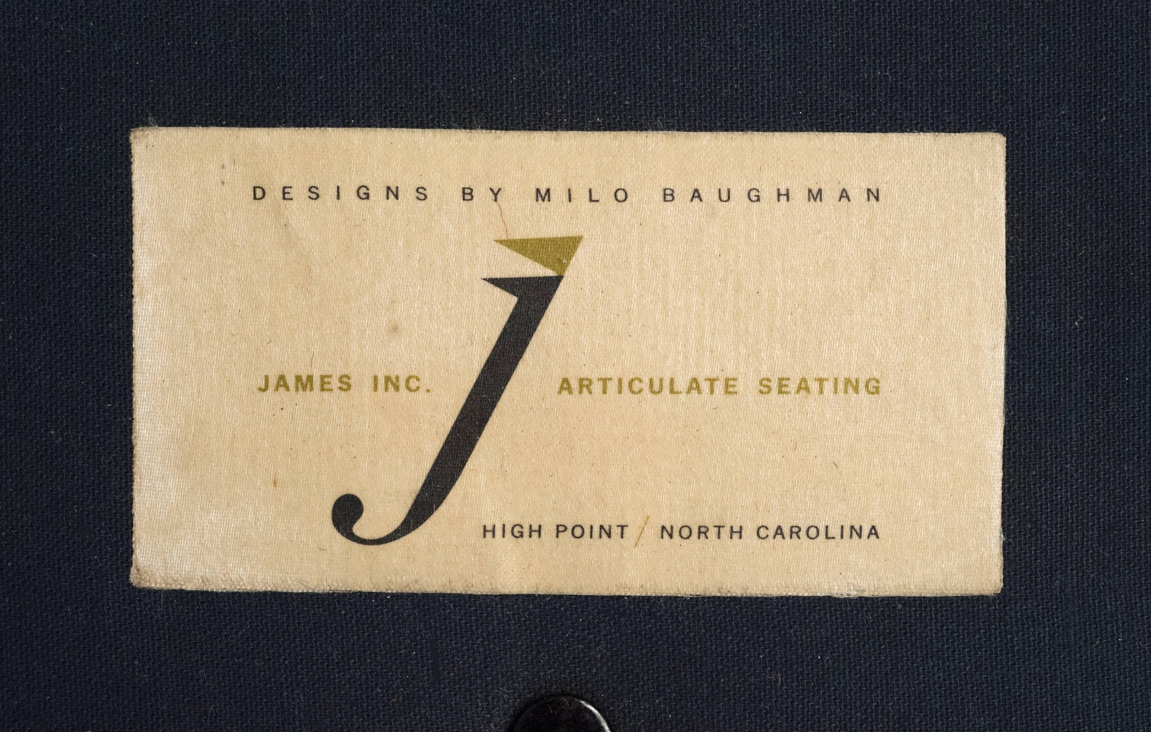 Milo Baughman for Thayer Coggin James Inc. Pair of Lounge Chairs 1