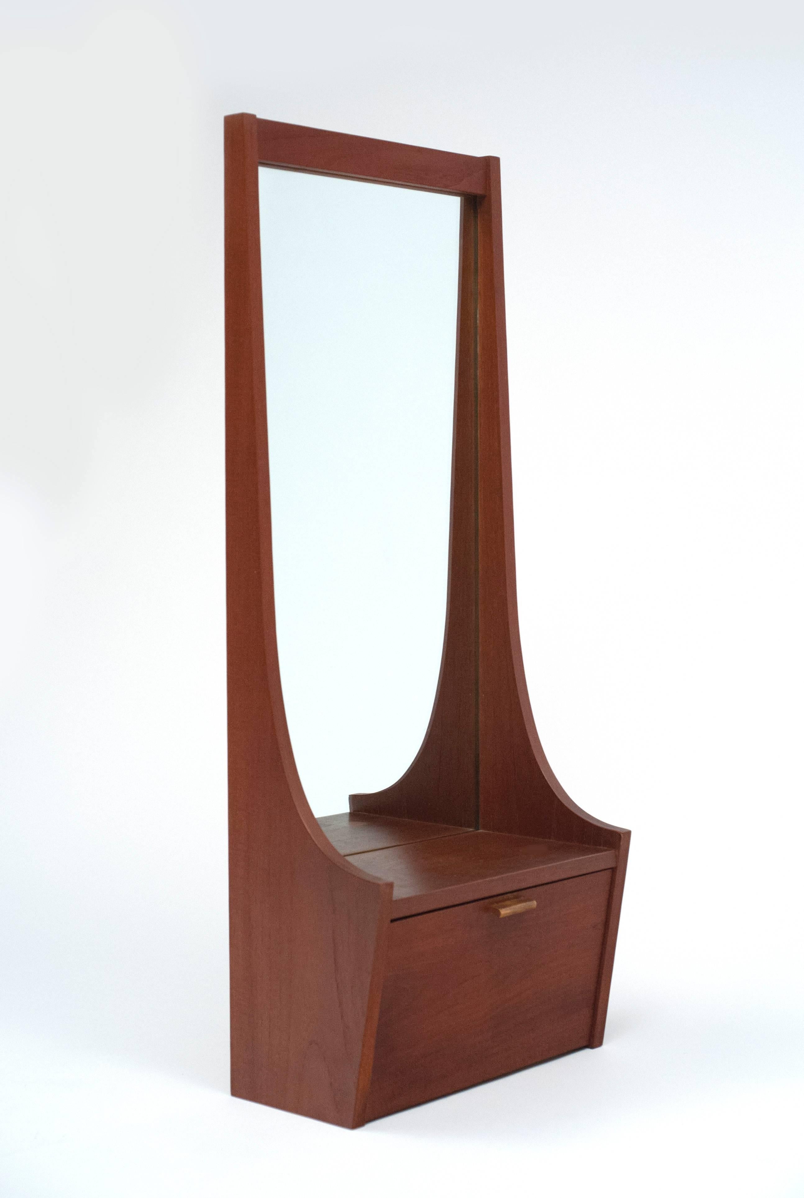 mid century entryway mirror