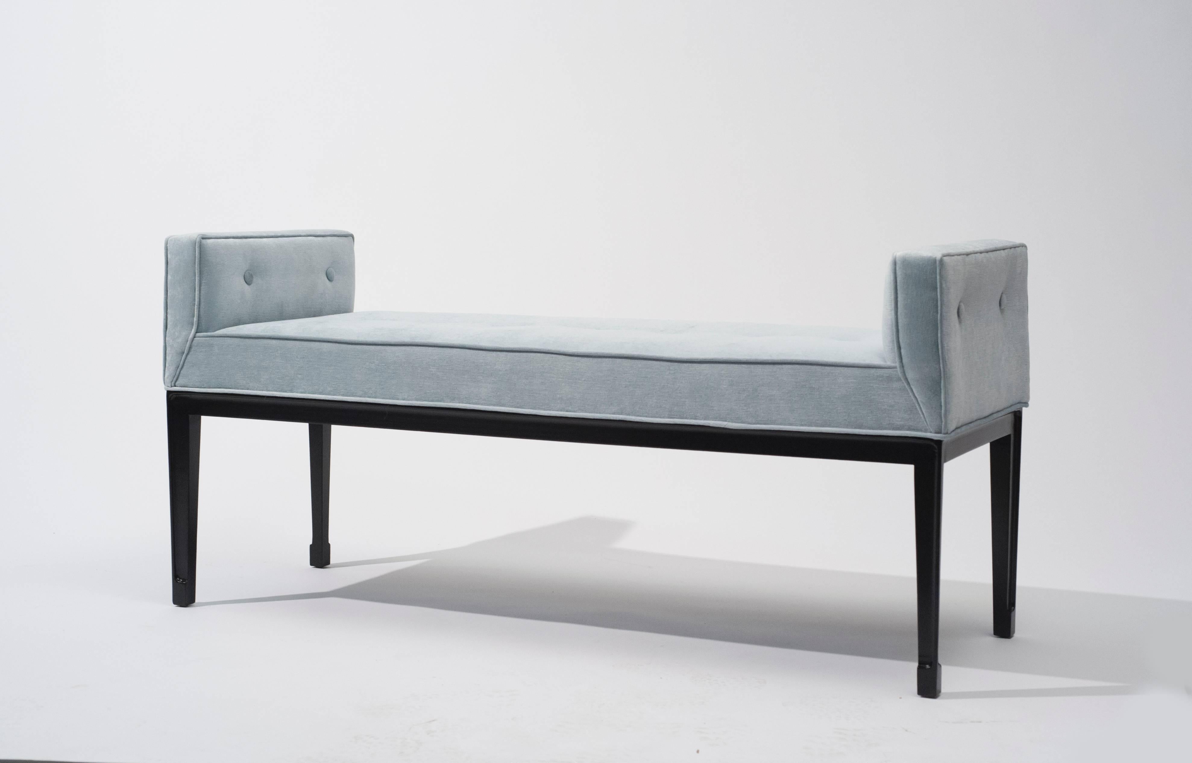 American Mid-Century Modern Upholstered Bench, 1950s