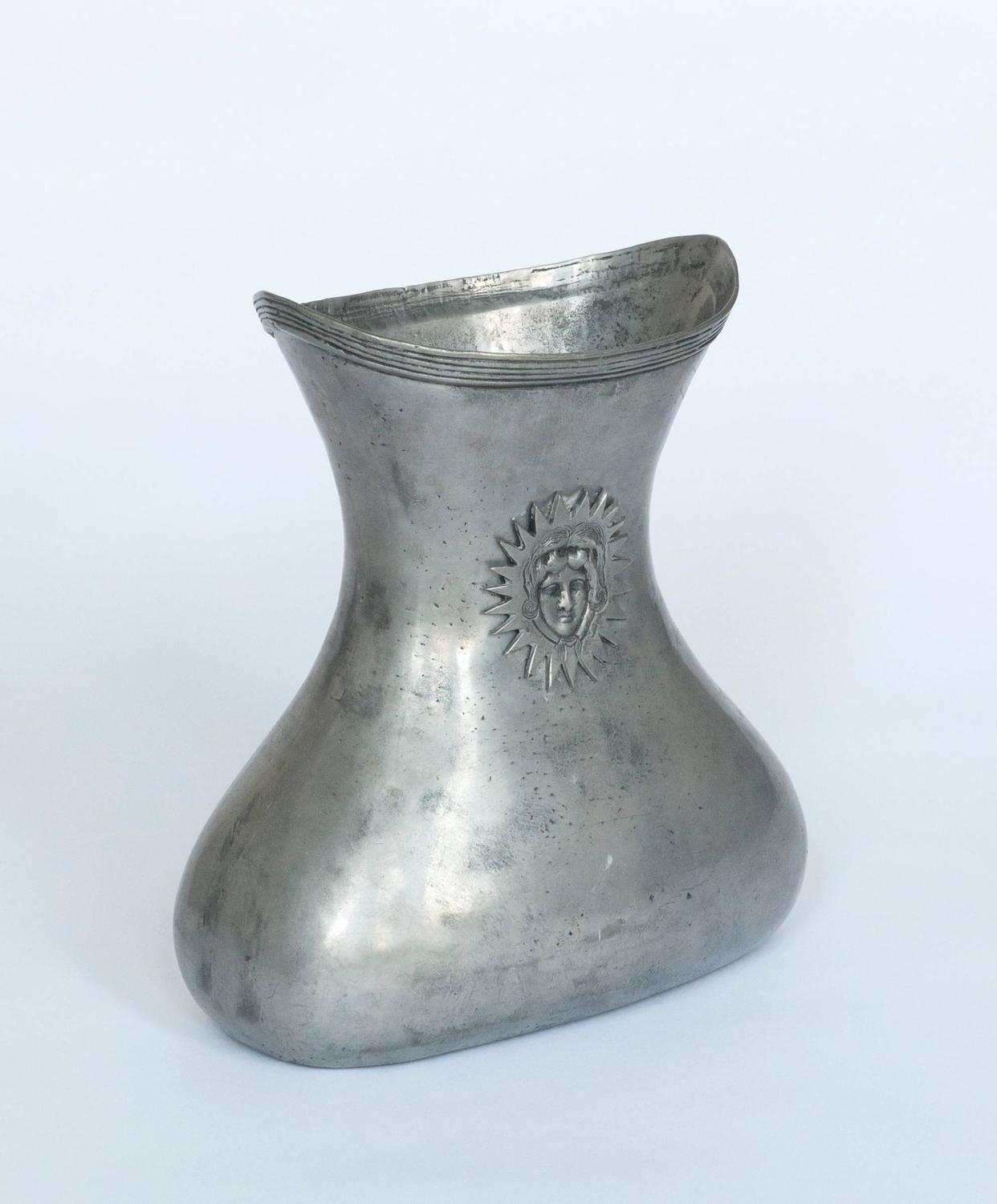 Large HandMade Pewter Vase from Portugal at 1stdibs