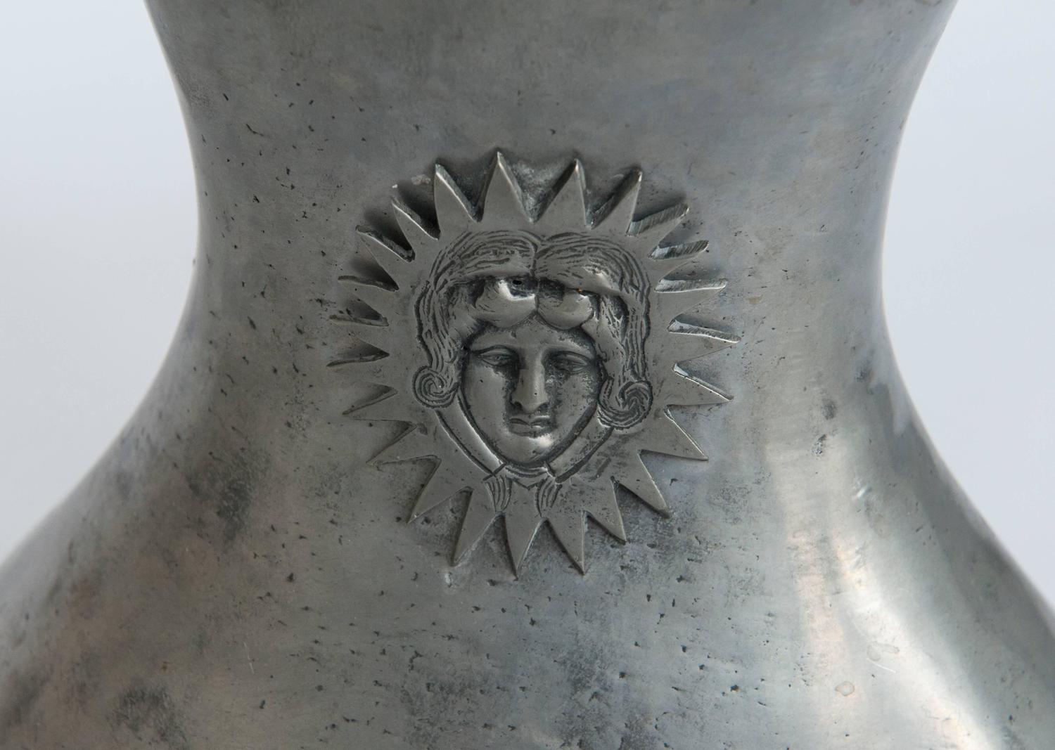 Large HandMade Pewter Vase from Portugal at 1stdibs