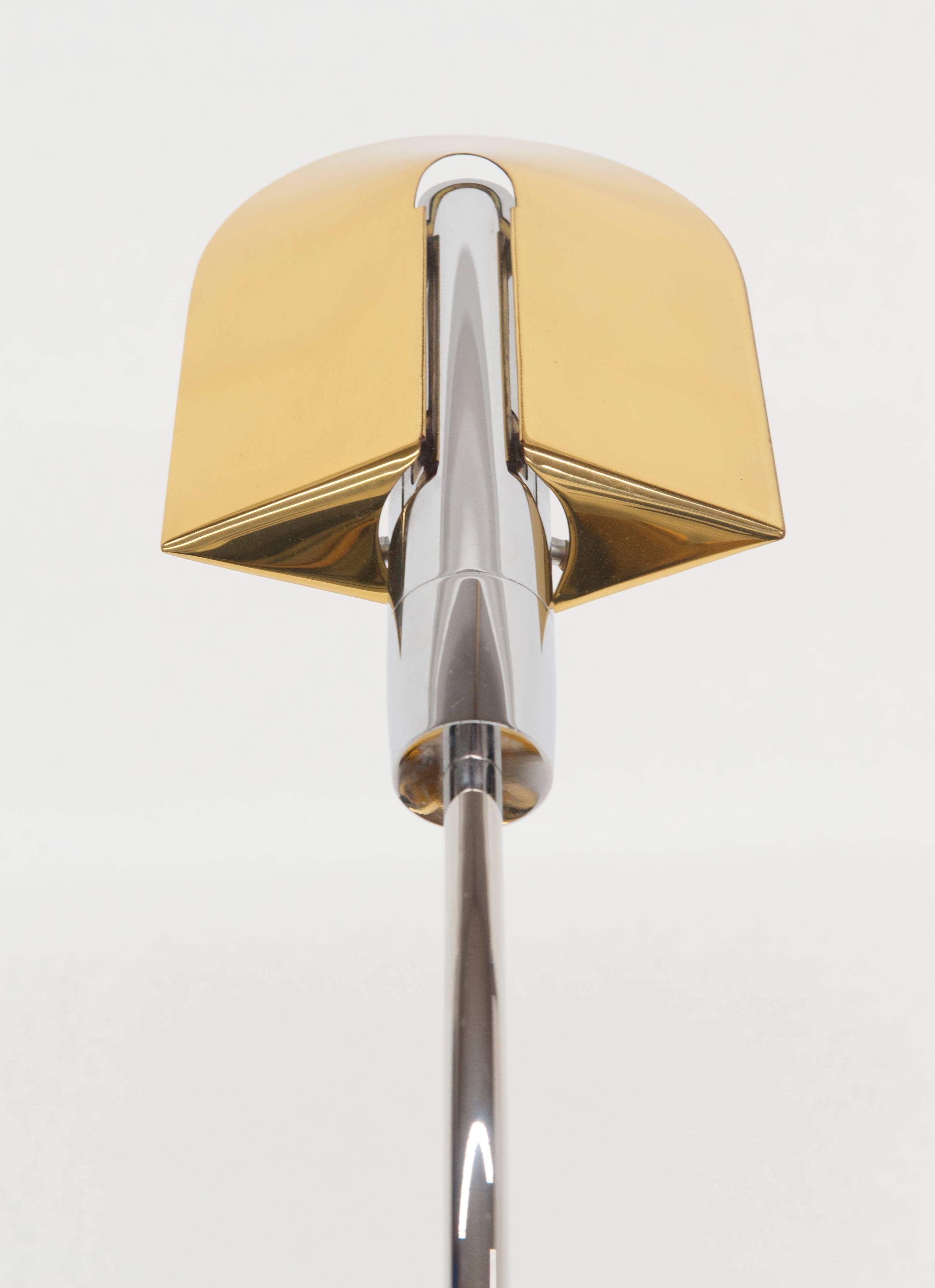 Aluminum Cedric Hartman Brass Counter Weight Table Lamp