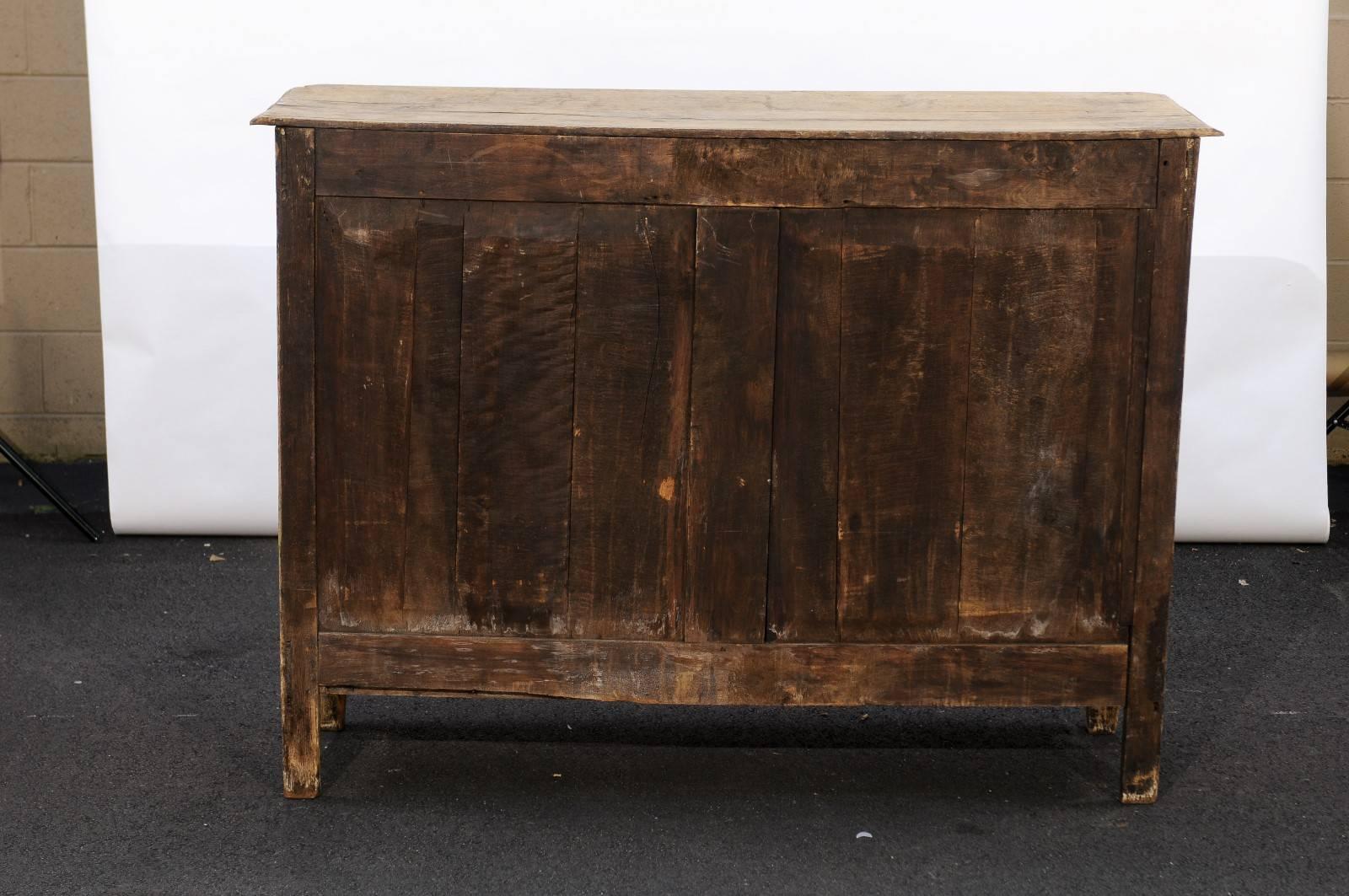 Louis XVI Style Stripped and Carved Oak Buffet, From Belgium, Mid-19th Century 4