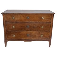 Antique French Mid-19th Century Louis XVI Style Butler's Desk Wild Cherry Commode
