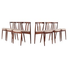 Set di 6 sedie da pranzo Kai Kristiansen in teak - appena rivestite
