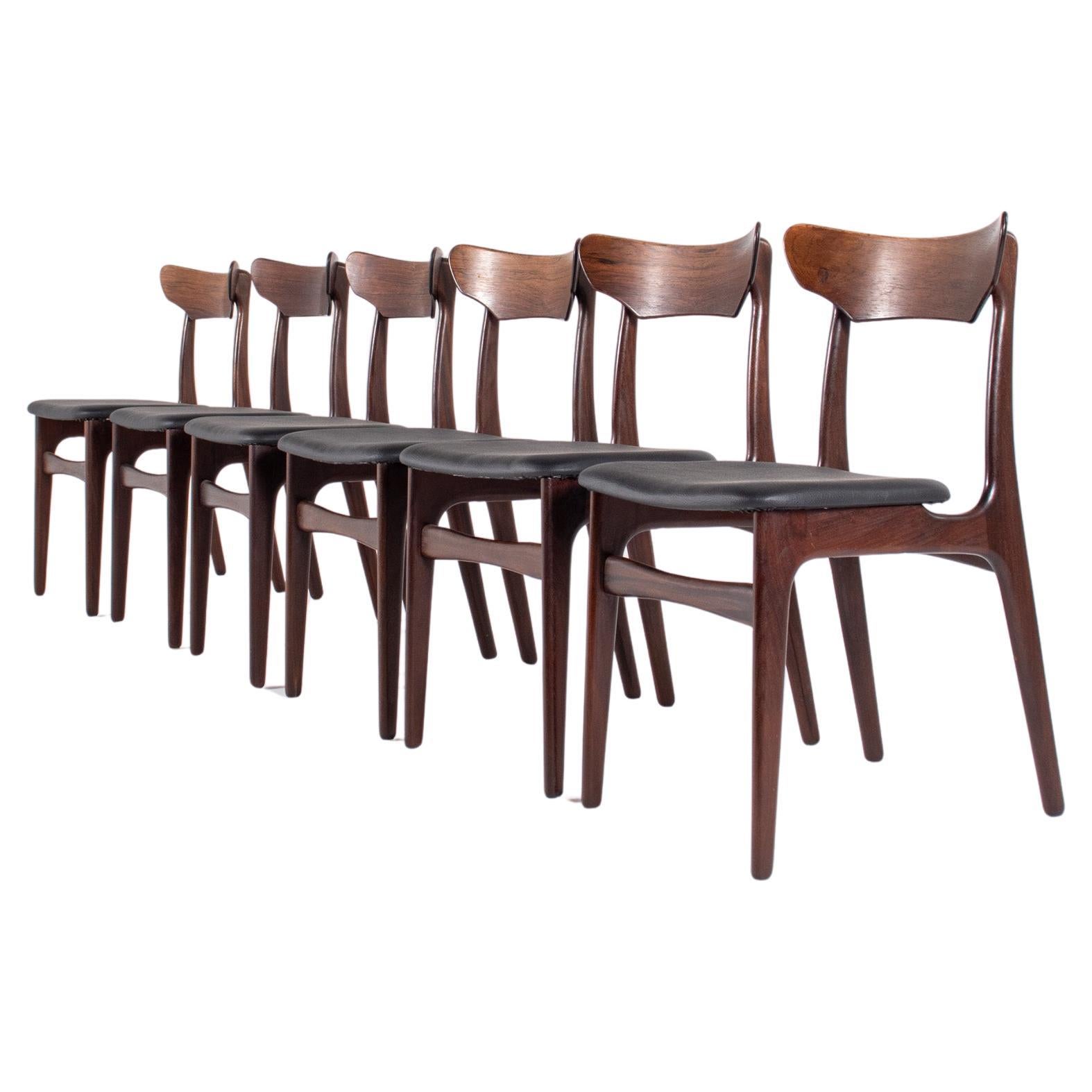 Set of 6 Schiønning & Elgaard Rosewood Dining Chairs