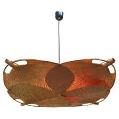 Rare Large Uchiwa "Yotsuba II" Wall or Ceiling Light by Ingo Maurer for Design M