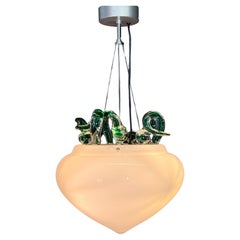 Amazing Murano Glass Pendant Lamp by Barovier & Toso, Italy 1970s