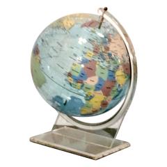 Vintage Trippensee Planetarium Acrylic Spectrum Globe on Stand 10