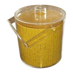 Georges Briard Mid-Century Embedded Lucite Covered Ice Bucket 11