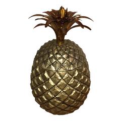 Mid-Century Modern Manner of Mauro Manetti Italian Gilt Pineapple Ice Bucket 4