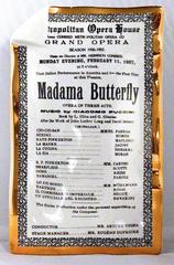 Vintage Piero Fornasetti Porcelain Locandina Madame Butterfly Sheet Ashtray