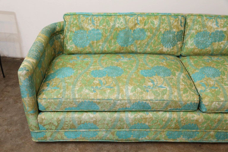 Mid-Century Modern Set of Two Erwin Lambeth Upholstered Sofas