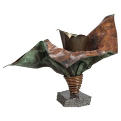 Sculptural Copper Vase by Bart van Bekhoven, Netherlands, 1980s