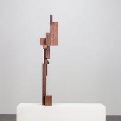 Abstract Constructivist Wooden Sculpture, Netherlands, 1970s