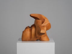 Organic Abstract Wood Sculpture by Joop van Bergen, Netherlands, 1980s