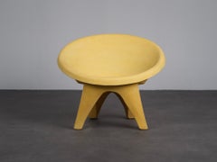 Rare Pair of Sculptural Concrete Sphere Lounge Chairs, Italy, 1960s