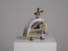 Portagioie scultoreo in ceramica realizzato a mano, Paesi Bassi, anni ’80
