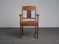 Pair of Amsterdam School Art Deco Armchairs, Netherlands, 1930s