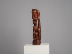 Organic Floral Wood Sculpture, Netherlands, 1970s