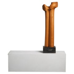 Biomorphic Modernist Sculpture in Carved Wood, Netherlands, 1970s