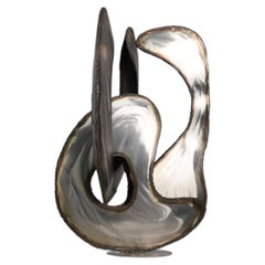 Abstract Stainless Steel Sculpture by Lea Goodman, United Kingdom, 1980s