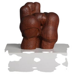 Abstract Carved Wood Sculpture, Netherlands, 1980s
