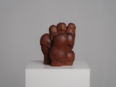 Abstract Carved Wood Sculpture, Netherlands, 1980s