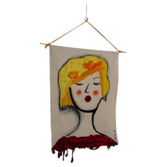 “Singer” Textile Wall Hanging by Mathilde Renes, Netherlands, 2018 – II