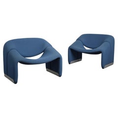 Pair of F598 Groovy Chairs by Pierre Paulin for Artifort, Netherlands, 1970s