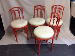 Faux Bamboo 'Chinoiserie' Side Chairs