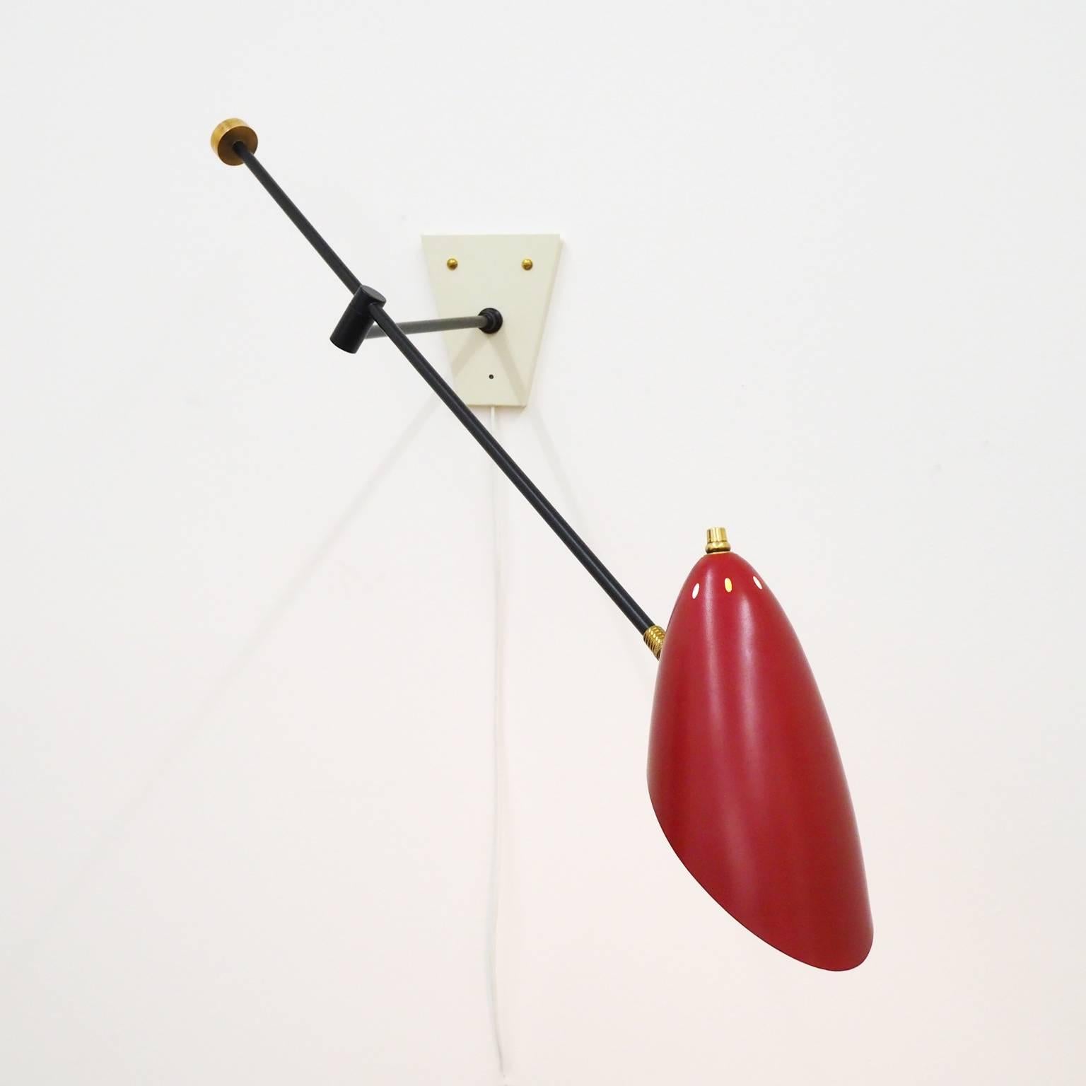 Mid-Century Modern Articulating French Wall Light, 1950s