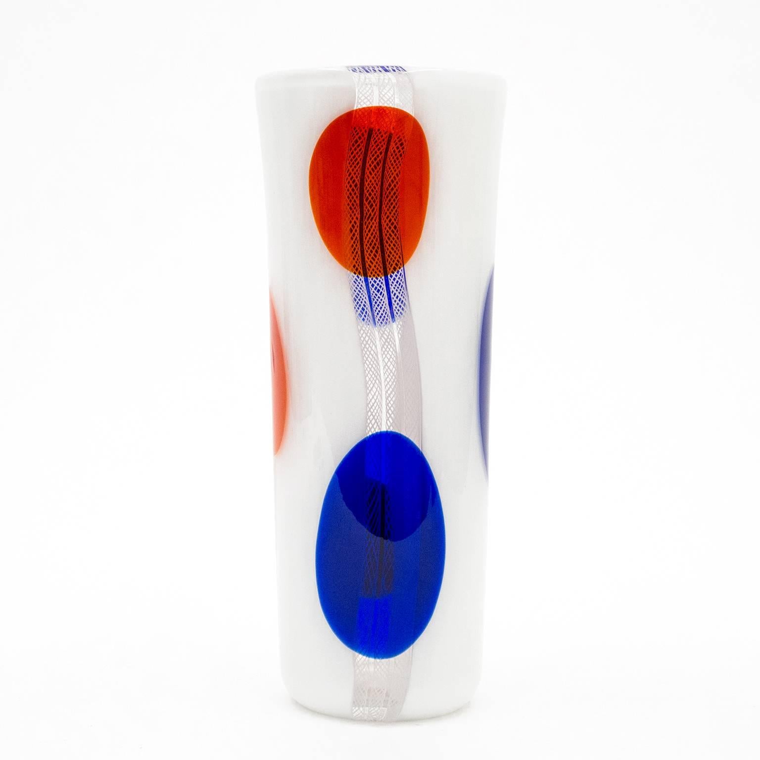 Seltene Anzolo Fuga „Spots“-Vase, Murano, 1950er Jahre im Angebot 3
