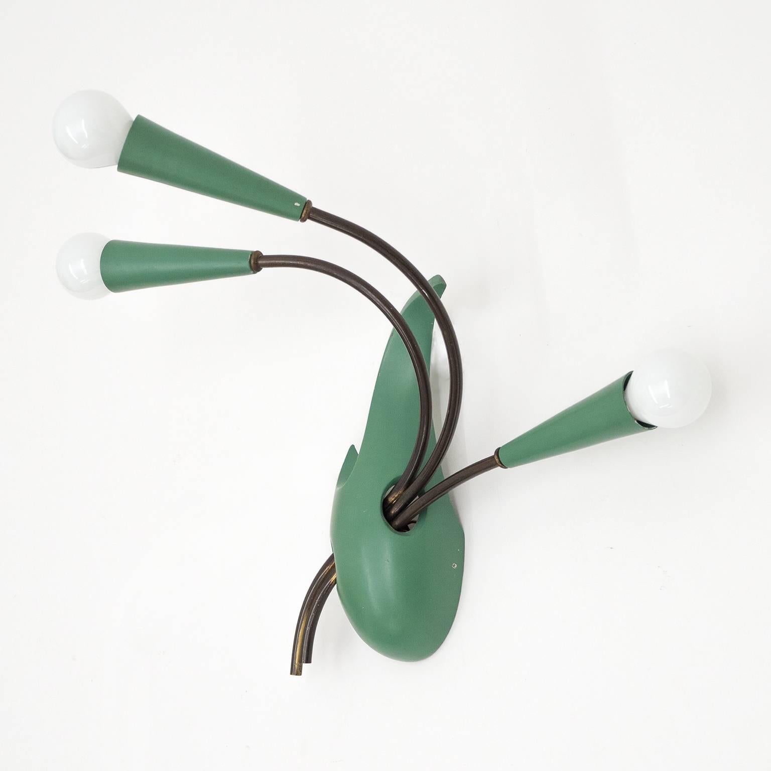 Unique Italian Modernist Wall Light, 1950s In Good Condition In Vienna, AT
