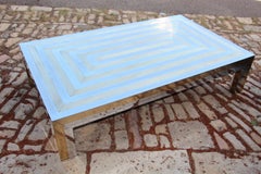 Large 1970s Coffee Table Attributed To Maison Jansen