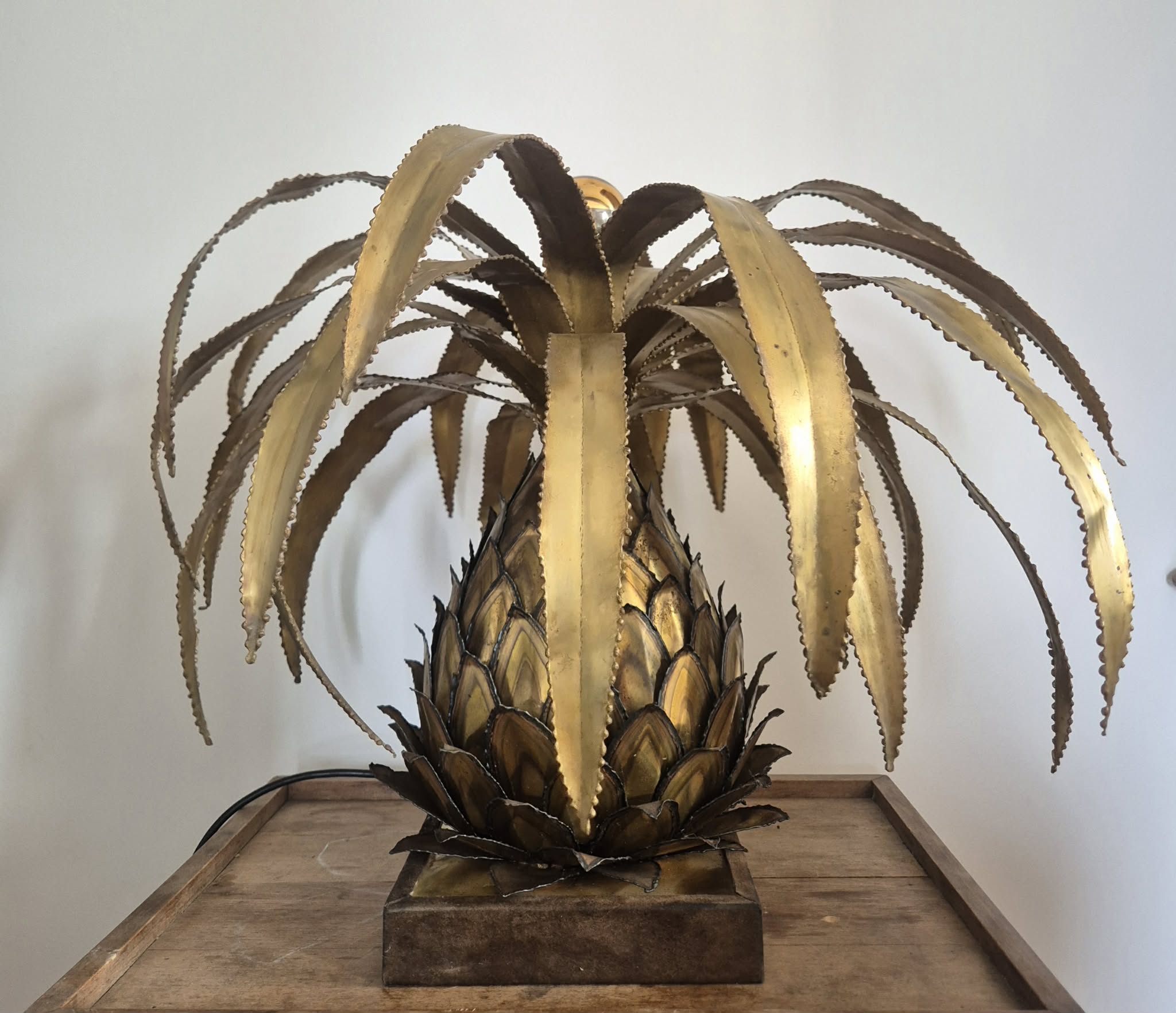 Pineapple Lamp, Circa 1970, By Jansen In Paris.
