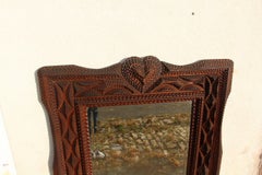 Large 19th-century Tramp Art Mirror