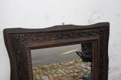 19th-century Tramp Art-style Mirror