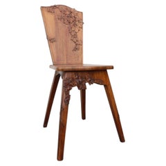 Art Nouveau Chair With Ivy Design