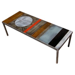 "soleil" Ceramic Coffee Table By Roger Capron