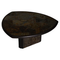 Brutalist Fedam Slate Mosaic Coffee Table, Netherlands, 1980