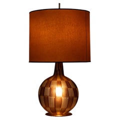 Mid-Century Modern Table Lamp by Tea Morosati, Murano Glass, Italy