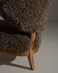 Sculptural Armchair by Otto Schulz for Boet, Sweden, Circa 1930