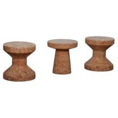 Set of 3 Cork stools by Jasper Morrison for Vitra, 2004